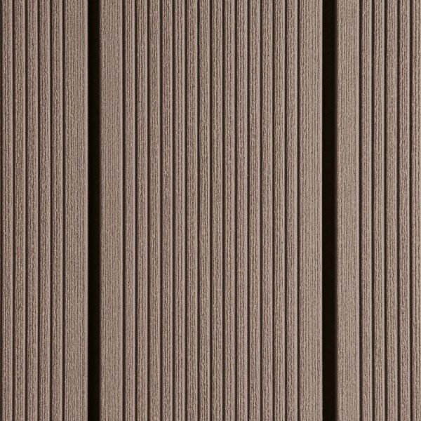 NaturInForm Compact Massive WPC terasinė lenta, juodintos rudos spalvos, rumbuoto paviršiaus