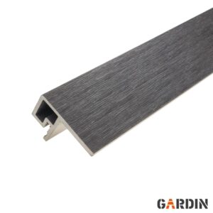 WPC apdailos kampinis profilis Gardin Deco Wall, antracito juodos spalvos, fasado dailylenčių kampams