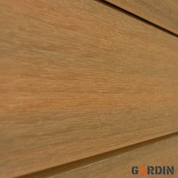 Sumontuotos WPC fasadinės dailylentės Gardin Deco Wall Classic, rudos spalvos